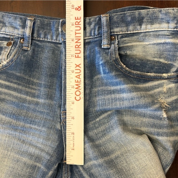 Moussy Vintage Li Howa Jeans 27 Distressed Stretch Light Wash Japan - Picture 15 of 16